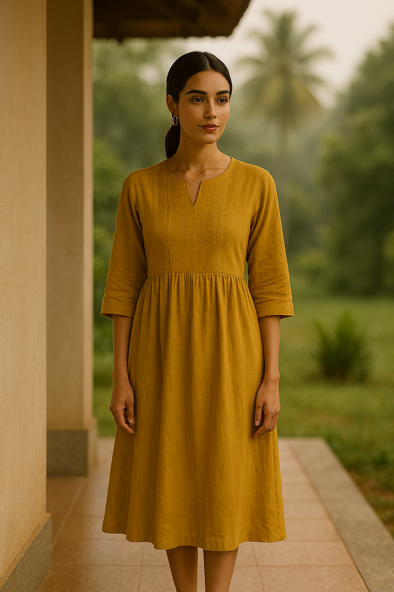 ethnic fusion dress styling