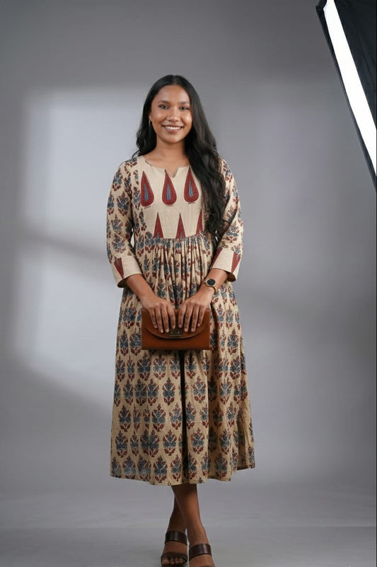 Block Printed Dress