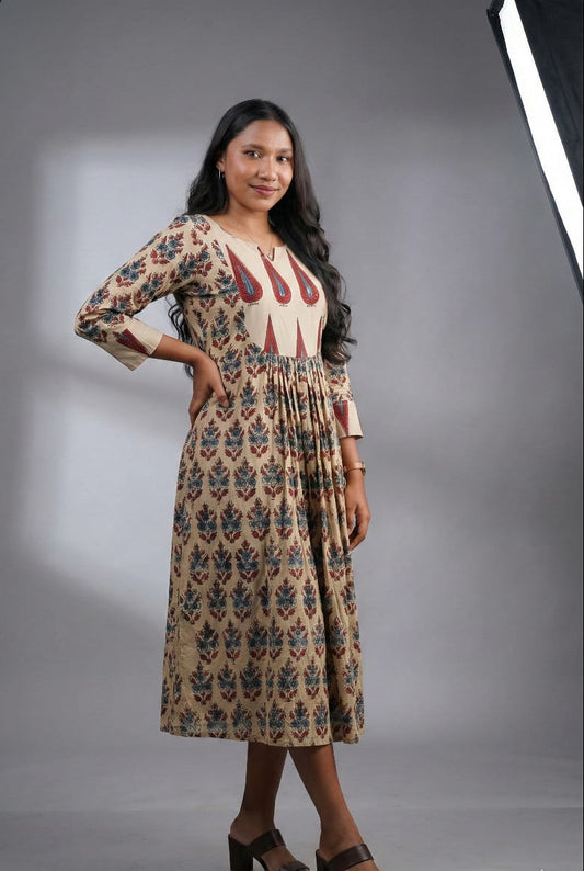 Block Printed Dress
