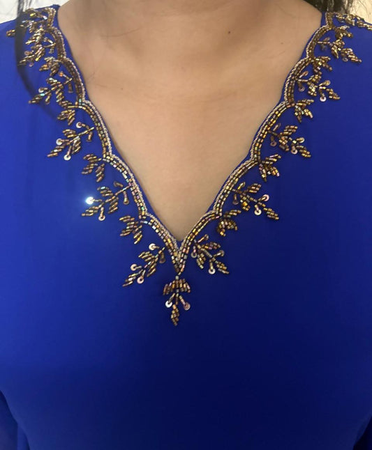 Hand-Embroidered Kaftan